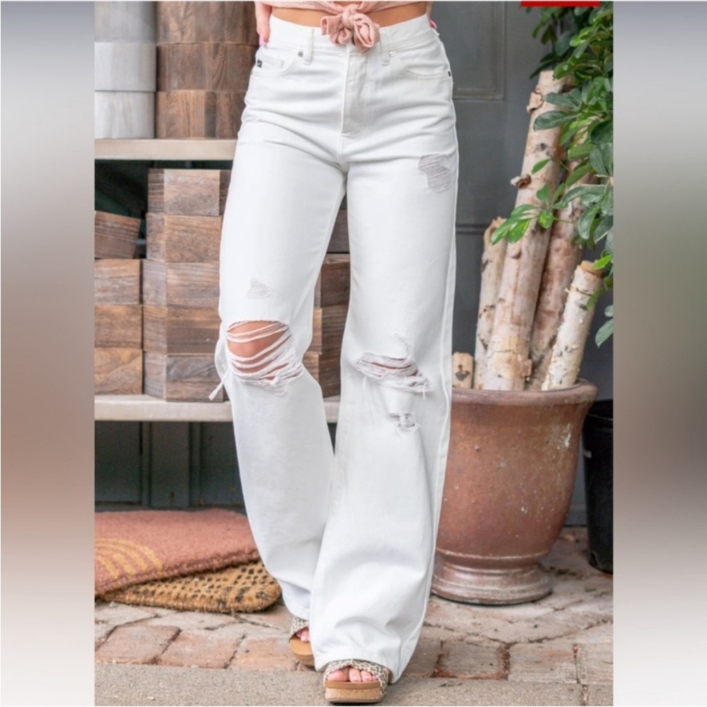 KanCan NWT 90s Ultra High Rise Button Fly Flare Jeans Size 25